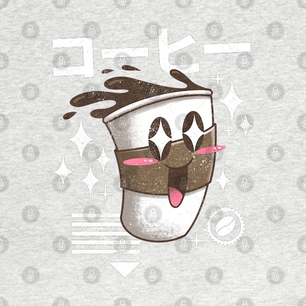 Kawaii Coffee by Vincent Trinidad Art